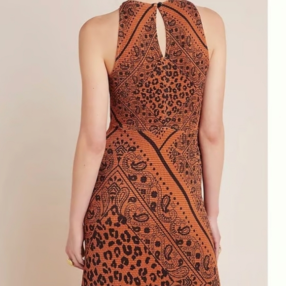 FARM Rio Brown Patterned Midi Dress - Picture 2 of 8